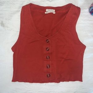 urban red tank top